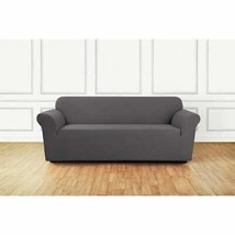 Sure Fit Stretch Delicate Leaf Sofa Cover in Grey - $1,530.05 MXN