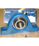 RHP 1-3/16&quot; CAST IRON SELF-LUBRICATING PILLOW BLOCK STEEL MOUNTED BEARIN... - $79.99