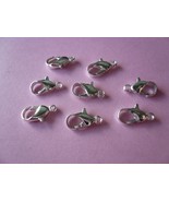 Silver Color Metal Lobster Clasps 12mm - £1.40 GBP