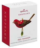 Hallmark: Red Tanager Bird - Miniature Keepsake Ornament - 2018 - £17.40 GBP