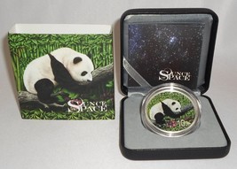 30g Silver Coin 2016 10 Yuan China Chinese Panda Nantan Meteorite Color Coin - £157.15 GBP