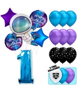 Astronaut Deluxe Balloon Bouquet - Blue Number 1 - $33.99
