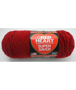 Red Heart Super Saver Worsted Medium Weight Yarn - 1 Skein Burgundy #0376 - £6.72 GBP
