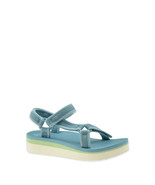Time And Tru Women&#39;s Platform Nature Sandals Size 9 Blue Adjustable Stra... - $357.55 MXN
