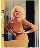 JEAN HARLOW - MGM STAR - IN ACTION Color Photo &amp; Facts &#39;30s Dixie Cup Promo - $47.99 CAD
