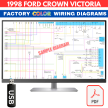 1998 Ford crown victoria Complete Color Electrical Wiring Diagram Manual on USB - £19.94 GBP