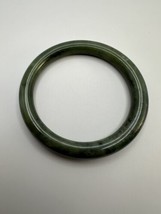 Antique Genuine Jade Bangle Bracelet 2.5  x 9mm - £77.87 GBP