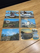 Vintage Lot of 6 Windmill International Greece Travel Postcard KG JD - £11.61 GBP
