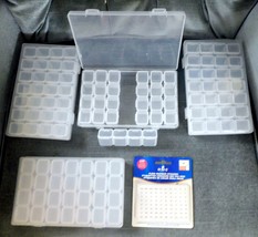 Diamond Art 112 Slots Storage Containers for Drills + DMC Floss Number Stickers - £29.75 GBP