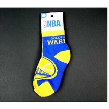 NBA Golden State Warriors Basketball Youth Athletic Style Socks Blue/Yellow - £9.41 GBP