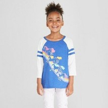 Girls 3/4  sleeve Shirt Cat and Jack Unicorn Blue 10/12 or 14/16 NWT - $7.49