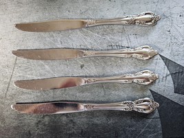 4-Oneida Community BRAHMS Glossy Stainless DINNER KNIVES 8 7/8&quot; - £9.28 GBP