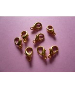 Gold Color Metal Lobster Clasps 12mm - $1.80