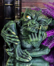 Demonic Notre Dame Toad Troll Gargoyle Figurine Collectible (Siniste - $974.69 MXN