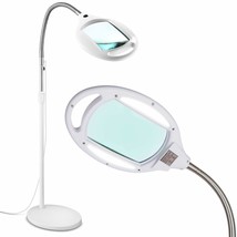 Brightech LightView Pro Magnifying Floor Lamp - Hands Free Magnifier with Bright - £129.08 GBP