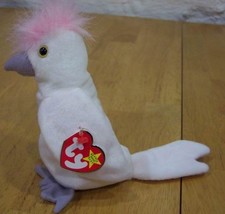 Ty Beanie Baby Kuku The Cockatoo Bird 6&quot; Plush Stuffed Animal Toy New - £12.27 GBP