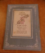 Gran Teatro del Liceo Theater Program Barcelona, Spain 1945-1946 VG+ - $20.00