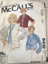 McCall&#39;s Sewing Pattern #6410 Misses&#39; Blouse / Vests Combination  (8-10-12)  - £15.29 GBP