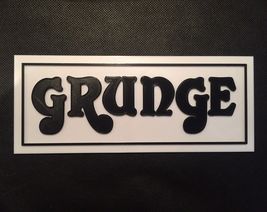 Parody Joke Grunge Novelty Amplifier Badge Emblem Logo Guitar Amp Cab For Orange - £27.52 GBP