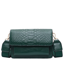 Vintage Alligator lady Sling bag PU Leather Crossbody Bag For Women new Wide str - £37.87 GBP