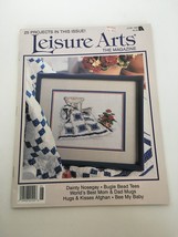 Leisure Arts Cross Stitch Magazine June 1995 Flowers Baby Afghan Bees Dishcloth - $4.99