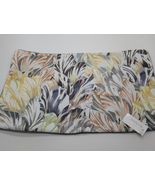 Yves Delorme Blue Wild Flower Throw Pillow Cover Embroidery Piping 13"x2... - $28.00