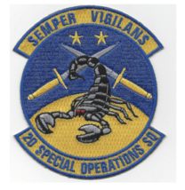 4.25&quot; AIR FORCE 2ND SPECIAL OPERATIONS SQUADRON EMBROIDERED PATCH - £22.81 GBP