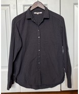 Xirena Classic Cotton Long Sleeve Casual Button-Up Shirt XS stripe gray ... - £27.28 GBP