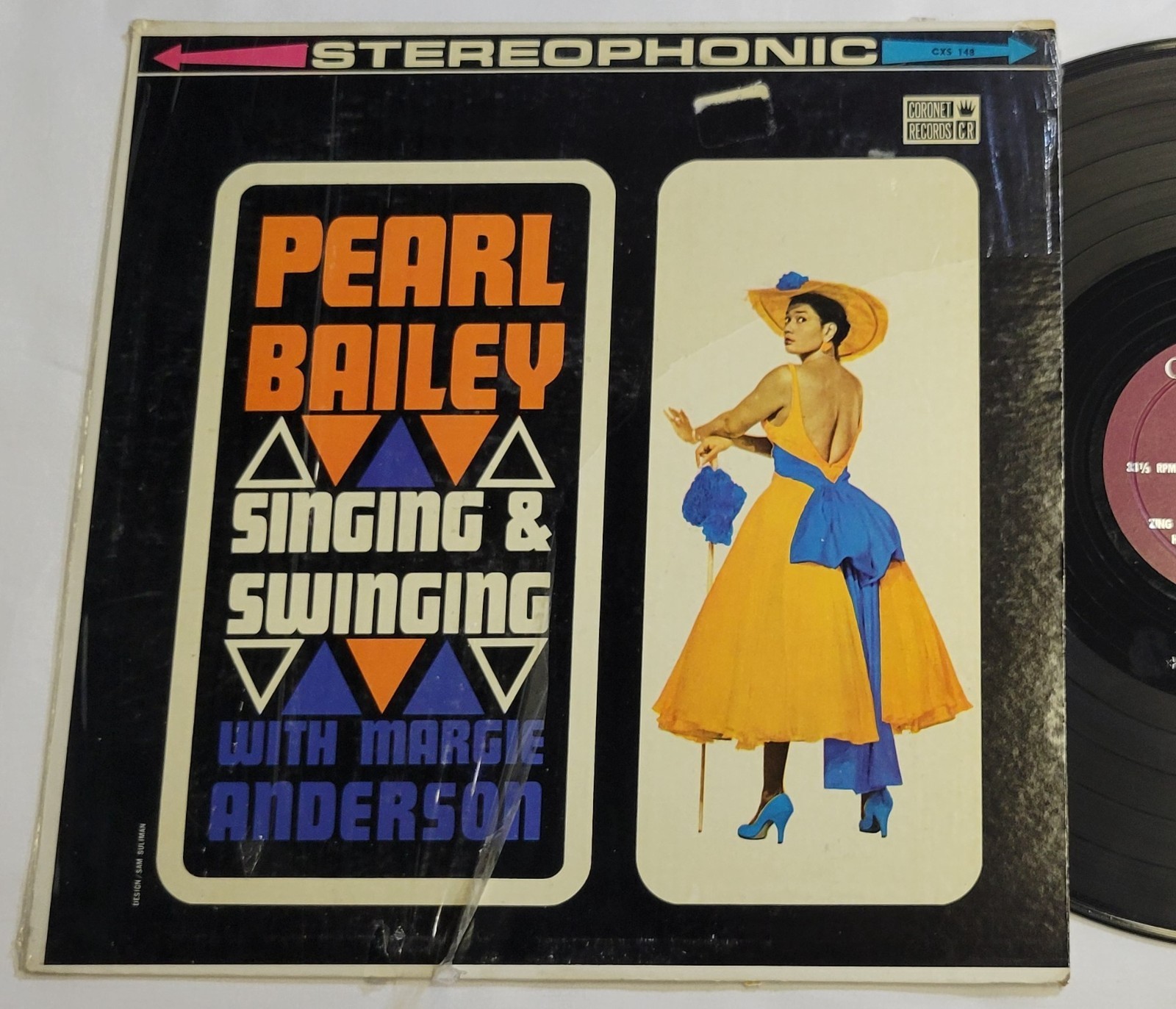 Pearl Bailey - Singing and Swinging with Margie Anderson - 12" Vinyl Record Item image 3