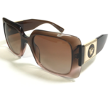 Versace Sunglasses MOD.4405 5332/13 Clear Brown Gold Medusa Logos 54-22-140 - $111.98