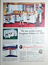 YOUNGSTOWN KITCHENS - 1950 Vintage Print Ad - Steel By Mullins - The New... - $10.26