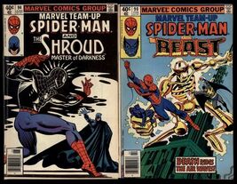 MARVEL comics TEAM UP-BEAST the SHROUD 90, 94  * ungraded  details scanned - $4.70