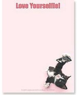 LEANIN TREE &quot;Love Yourselfie&quot; Kitten with Phone~Note Pad 60 sheets~#63122~ - £6.19 GBP