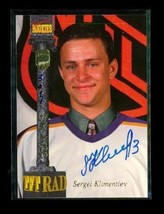 1994 Signature Rookies Autograph Hockey Card Cix Sergei Klimentiev Mh Tigers Le - £7.76 GBP