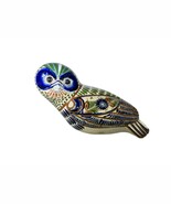 Tonala Blue Owl Figurine Signed Mexican Pottery Cobalt Owl 10&quot; tall 7&quot; Wide - $665.26 MXN