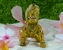 Laddu Gopal Idol/Bal Gopal/Thakur Ji Brass Murti Janamashtami Special for Home - £50.59 GBP