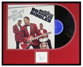Bo Diddley Signed Framed 1985 Greatest Hits Record Album Display JSA - £316.53 GBP