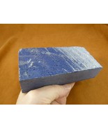 R490-2) 1+ lb rough Synthetic lapis lazuli block Lapidary for Cabochons ... - £110.30 GBP