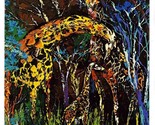 LeRoy Neiman Postcard Giraffe Family  - $24.72