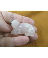 (Y-SEAL-562) pink Rose Quartz SEAL gemstone carving FIGURINE gem seals s... - $261.03 MXN