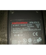 SWITCHBOX AC/DC ADAPTER INPUT 100-240V OUTPUT 12V-4.6A MODEL SPN-470-12 - $32.02 CAD