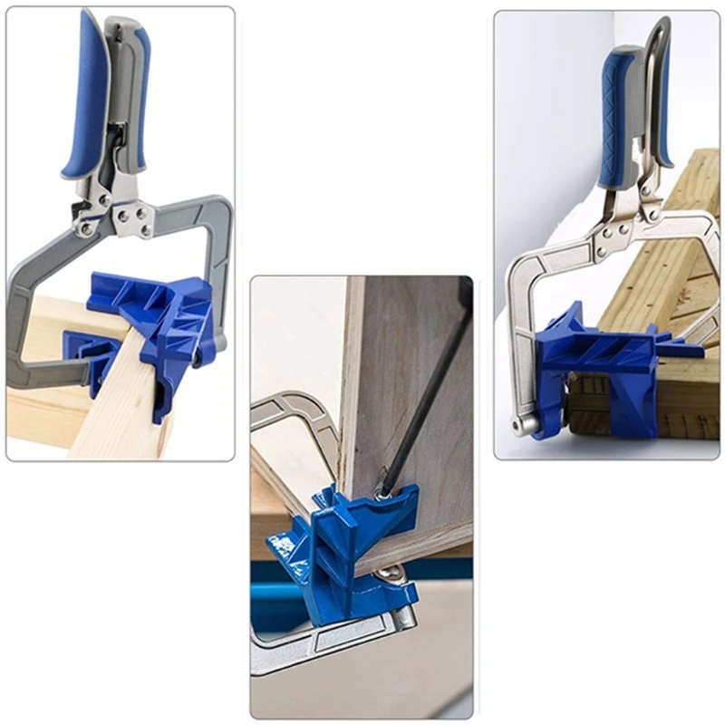 90 Degree Corner Clamp Angle Clamp Tools for Engineering Welding Carpenter  - £178.49 GBP
