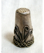 Vintage Sterling Silver 925 Decorative Thimble 3 Grams Artist Mexico 15-v - €33,76 EUR