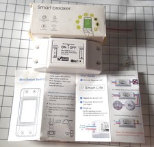 NEW Smart Life Wifi Smart Switch Breaker DIY Wireless Works w/ Alexa Goo... - $12.99