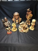 Native American Indian Figurines Decor Lot of 7 - £118.70 GBP