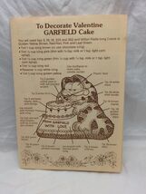 Vintage 1984 Garfield Cake Pan Decorating Instructions Sheet - €5,98 EUR