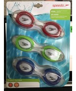 New in Package Kids Swim Goggles Speedo Splasher 3 pairs GE 3-8 - £14.23 GBP