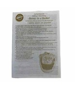 Wilton Cake Pan Instructions for Baking Decorating Bunny in a Basket NO PAN - £3.91 GBP