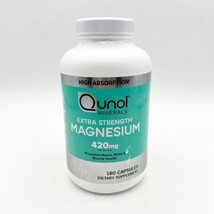 Qunol Magnesium Extra Strength 420mg 180 Caps Exp 11/25 - £19.86 GBP