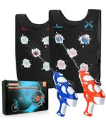 Water Battle Guns &amp; Water Activated Vests 2 Squirt Guns &amp; 2 Vests Red/Bl... - $36.87 CAD